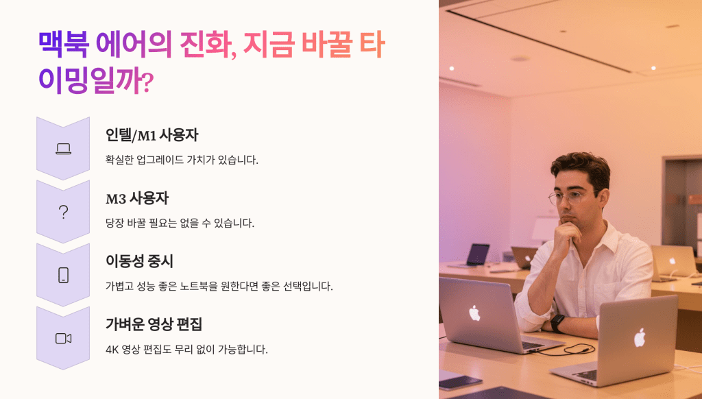 M4 맥북 에어 후기: 조용한 진화인가, 반드시 업그레이드해야 할 선택인가? 8 M4 맥북 에어 9